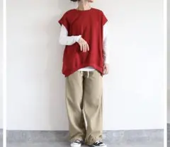 新品未使用コーデュロイ裏起毛パンツ　ベージュ