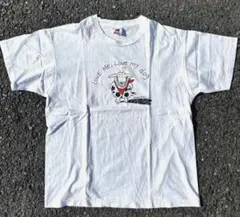 希少 90s BANANA REPUBLIC 犬と赤い帽子 Tシャツ - メルカリ