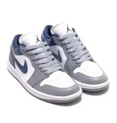 Nike Air Jordan 1 Low ホワイト/グレー/ネイビー