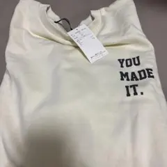 タグ付き 未使用 ランダムプリント裏毛スウェット