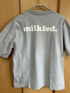 MILKFED. グレー ブルーTシャツ Mサイズ
