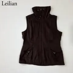 Leilian レリアン　ベスト　ブラウン　トップス　ジャケット　羽織