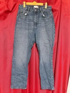 【H&M】ストレート　デニムパンツ　ジーンズ　M