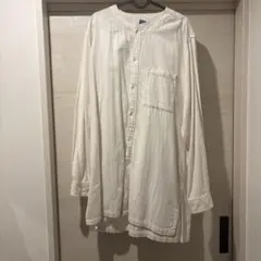 pilgrim surf +supply ホワイト 長袖シャツ L