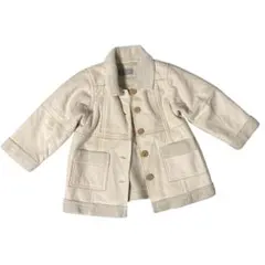 【95cm】ナチュラルカラー キッズジャケット♡男女兼用｜使用感あり