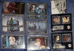 鬼滅の刃 お楽しみくじ 鱗滝 炭治郎 缶バッジ カード ステッカー