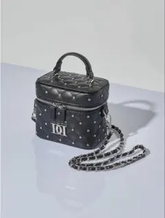 Darichダーリッチキルティングビジュースクエアミニバッグ(24時間以内発送)