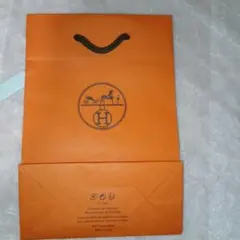HERMES オレンジ ショップ袋　小