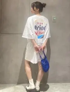 ロデオクラウンズ Orion Beer×RCS BIG Tワンピース大きいサイズ