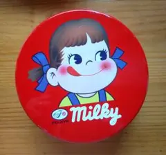 FUJIYA Milky 丸缶 赤