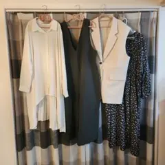 大きいサイズ　きれいめ　オフィス　ユニクロ　サロペット　まとめて　未使用