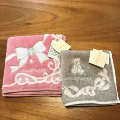 新品タグ付き　JILLSTUART ジルスチュアート　タオルハンカチ２枚セット