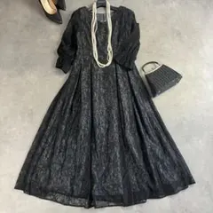 完売品】エトル レイヤードレースドレス ダークブルー - メルカリ