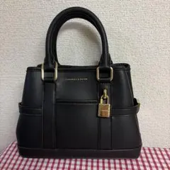CHARLES & KEITH ミニスコッティー トートバッグ ブラックのサムネイル