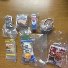 朝食系ガチャまとめ売り7点　ミニチュアチャーム　食品ガチャ