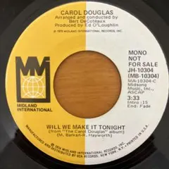 70sディスコソウルCAROL DOUGLAS WILL WE MAKE IT…