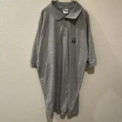 ギルダン 刺繍 ポロシャツ ポロカラー半袖 XL ゆったり 灰 綿混 街着のサムネイル