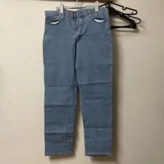 GU ライトブルーデニム スリムフィット 24