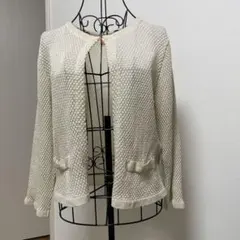 カーディガン アイボリー サイズ40