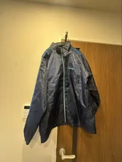 ネイビー ナイロンジャケット ジップアップ