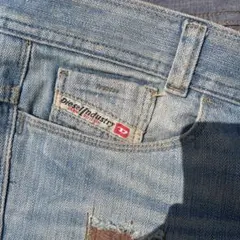 00s DIESEL ディーゼル セミフレアデニムフェード加工 デニムパンツ