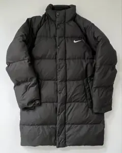 NIKE ナイキ ロングダウン ベンチコート メンズ M ブラック サッカー