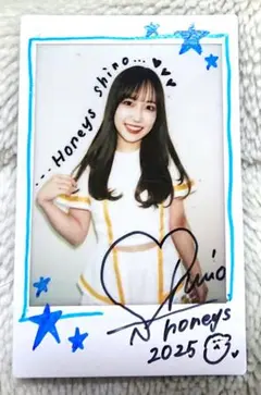 Honeys BBM チアリーダー shino サイン チェキ ハニーズ チア
