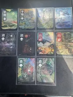 MTG 浮世絵　フルアート　基本土地セット foil NEO 神河 61枚セット MTG 浮世絵 フルアート 基本土地セット foil NEO 神河 61枚