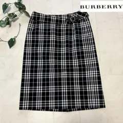 ⭐️BURBERRY LONDON⭐️バーバリーロンドンチェック柄 ひざ丈スカート