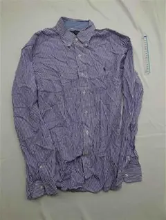 ■ラルフローレン スリムフィット ストライプシャツ メンズ Mサイズ コットン