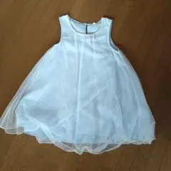 パール装飾 ノースリーブ水色ドレスのサムネイル
