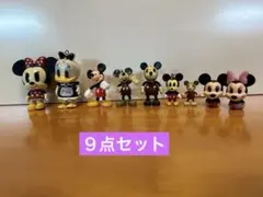 ディズニー　ミニフィギュア　ストラップ9点セット