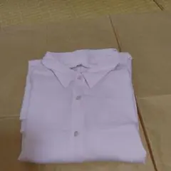UNIQLO レーヨン長袖ブラウスXL／ピンク10。