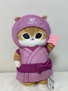 mofusand 忍者にゃん BIGぬいぐるみ ピンク モフサンド