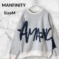 MANFINITY SHEIN シーイン セーター ロゴ　ニット Mサイズ