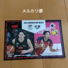 アルバルク東京　テーブス海選手　ポストカード　東京グレートベアーズ深津旭弘選手