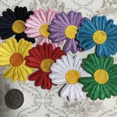 送料込　刺繍　花　ワッペン　アップリケ　セット