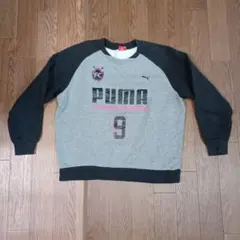PUMA FCロゴ トレーナー 140サイズ グレー/ブラック