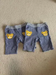 【2枚セット】80cm ミキハウス パンツ お揃い 双子　単品購もOK