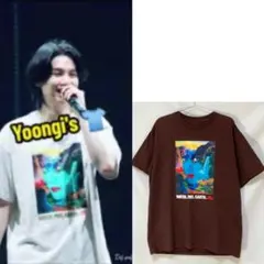 BTS SUGA ユンギ 着用 NIKE Tシャツ ブラウン