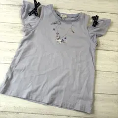 エニィファム　ユニコーン　パープル　肩出し　Tシャツ 120