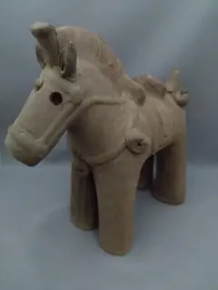 陶器製 埴輪風馬型置物 約10cm - メルカリ