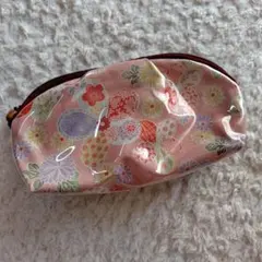 花柄ポーチ ピンクと赤