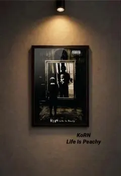 【額付】A4アートポスター Korn/Life Is Peachy
