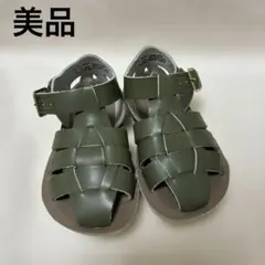 美品 ソルトウォーター サンダル シャーク オリーブ saltwater 7