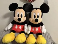 ミッキーマウス　グランデぬいぐるみ　おすわりVer. ぬいぐるみ　ミッキー　2つ