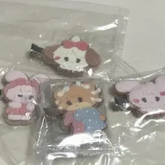mikko フロッキーヘアクリップ　4つ