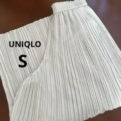 ❤︎UNIQLO❤︎プリーツワイドパンツ Sサイズライトグリーン超美品　春夏