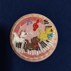 ディズニーキャラクターズ 刺繍缶バッジ おしゃれキャット