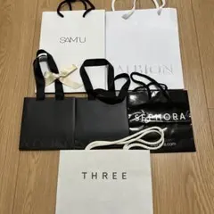 デパコス化粧品　ショッパー　6点　ADDICTION THREE まとめ売り